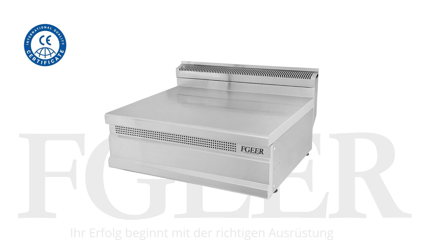 Comptoir neutre inox - 800 x 700 x 300 mm - FGEER
