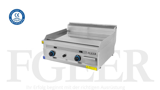 Plaque à snacker gaz chrome - 800 x 630 x 300 mm - FGEER