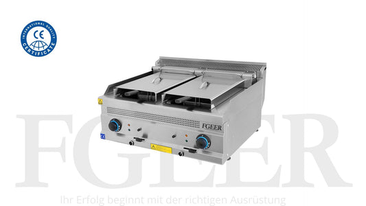 Friteuse électrique double – 2 x 12 L - 800 x 700 x 300 mm FGEER